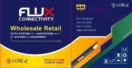 RG59 CU+DC 300M  CU-FLUX